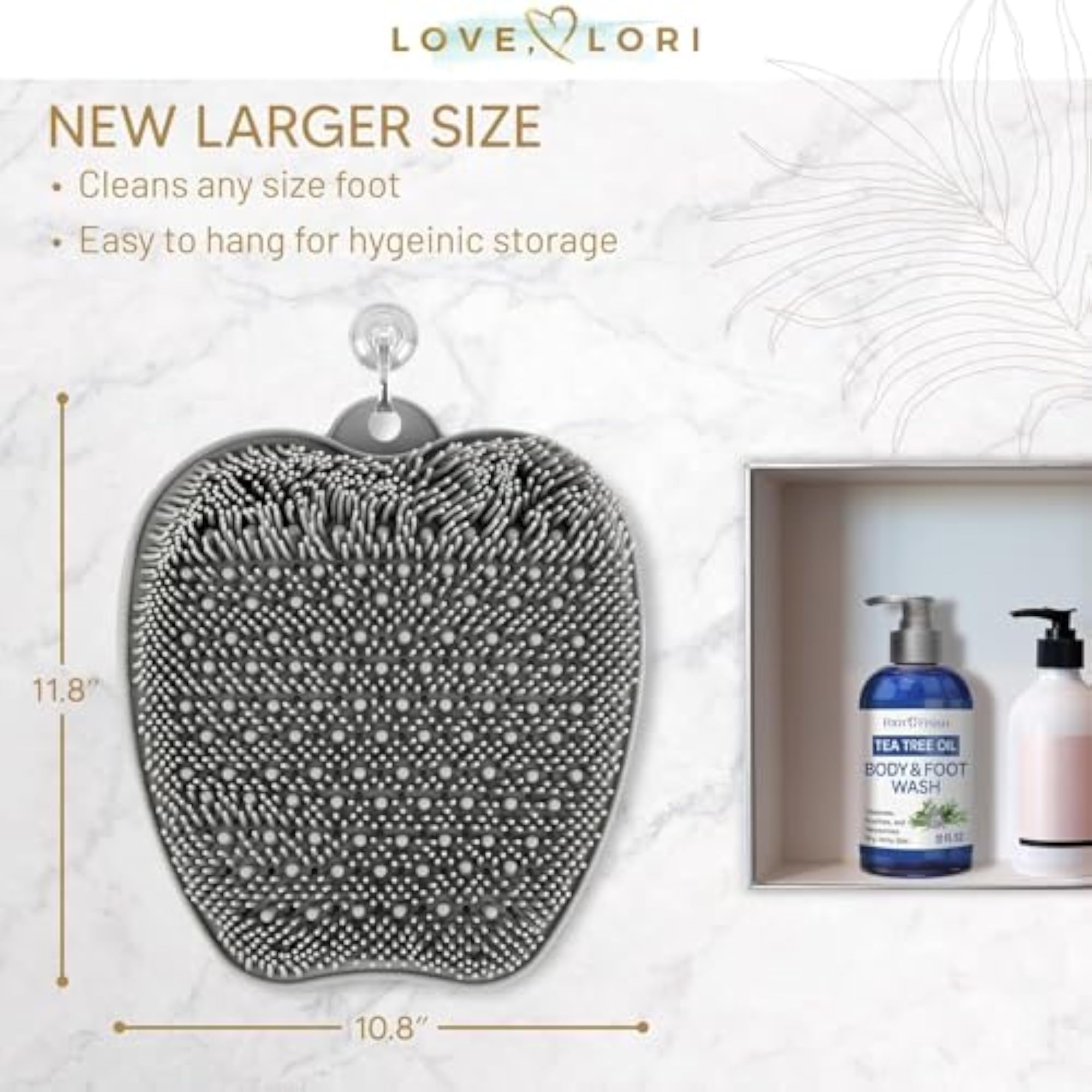 Foot Massager Scrubber, Bath Massage Pad